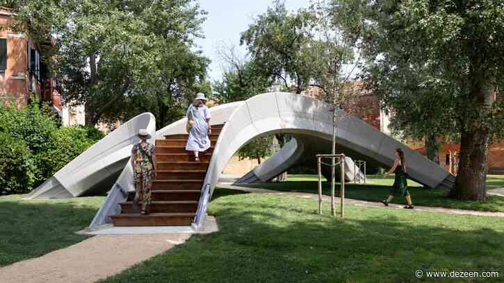 Zaha Hadid Architects creates 3D-printed concrete bridge in Venice