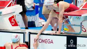 Canadian women just miss podium in 4x200m freestyle relay
