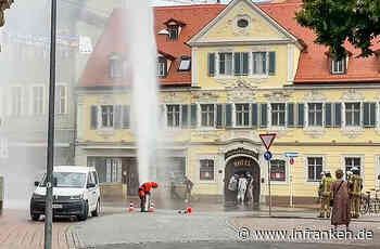 Bamberg: Video zeigt riesige Wasserfontäne in Innenstadt - inFranken.de