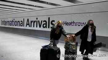 U.K. excludes Canadian travellers from new exception to quarantine measures - Lethbridge News Now