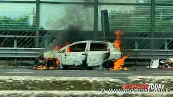 Auto in fiamme in A1, code tra Modena e Bologna - ModenaToday