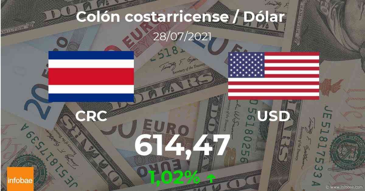Dólar hoy en Costa Rica: cotización del colón costarricense al dólar estadounidense del 28 de julio. USD CRC - infobae