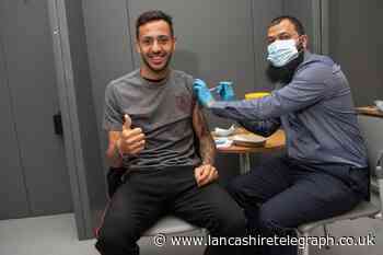 Burnley FC winger among first to get jabbed at Turf Moor pop-up vaccination site