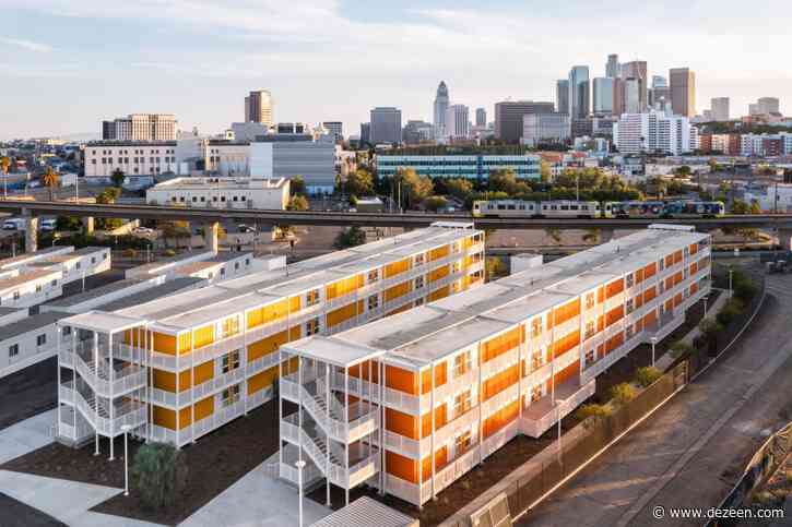 Shipping containers used to build LA housing complex for the homeless