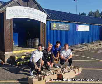 Footballers play a real blinder for food bank - This Is Lancashire