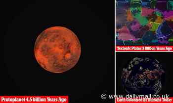 Mesmerizing video shows Earth's four billion year evolution in just four minutes