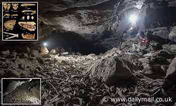 Hyenas have stored tens of thousands of bones in Saudi Arabia lava tube for at least 6,000 years