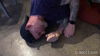 Watch 3 eaters attempt to finish a massive 14-pound bagel the size of two footballs!