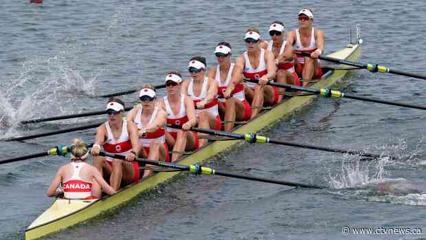 Canadian women's eight crew captures rowing gold; first in event since 1992