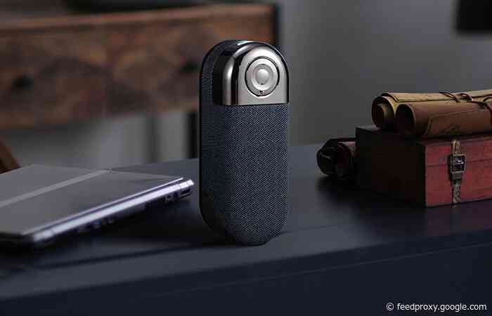 Compact portable NFC Bluetooth 5.0 speaker with magnetic mount