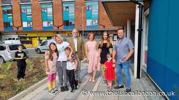 Families move into new homes after multi-million pound council revamp of shopping parade