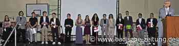 Ausgezeichnete Abiturientinnen und Abiturienten - Kenzingen - Badische Zeitung