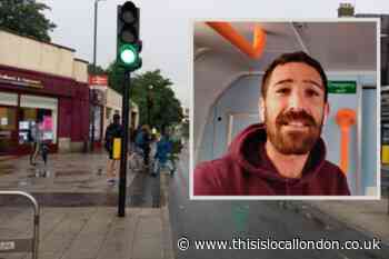 Manhunt after person shoved off train in Raynes Park