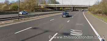 M1 Edgware:  Junction closed after crash