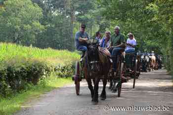 Drie dagen paardengeluk op houten wielen met ijzeren beslag