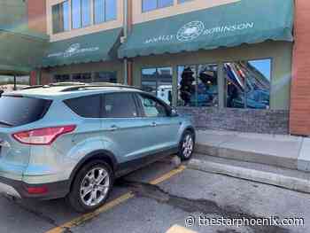 Vehicle smashes into McNally Robinson Booksellers