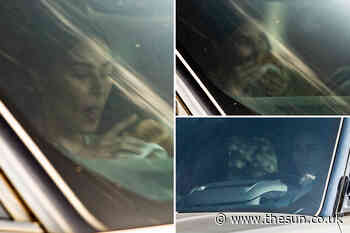 Strict vegan Kim Kardashian chows down on a fast food burger alone in the car after divorce from Kanye West... - The Sun