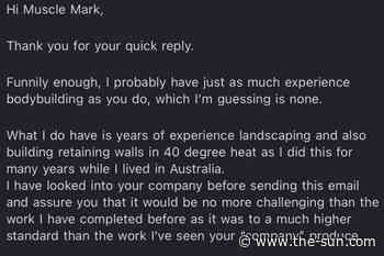 Woman told she can’t handle work as landscape gardener unless she’s a bodybuilder and people can’t believe... - The US Sun