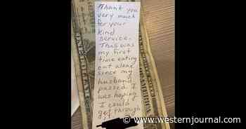 Waitress Receives Heartbreaking Thank You Note from Recently Widowed Customer: 'I Lost It'