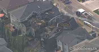 40 firefighters called to extinguish fire in Calgary’s Auburn Bay community