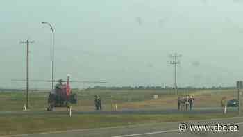 2-car collision near Okotoks, Alta., sends 1 person to hospital via STARS air ambulance