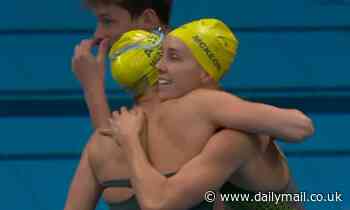 Australia drives home a BRONZE medal after heart-stopping finish in the mixed medley relay