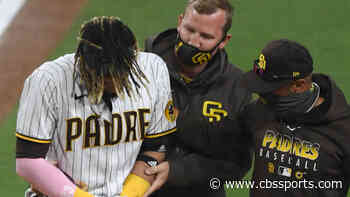 Padres star shortstop Fernando Tatis Jr. injures left shoulder, exits game
