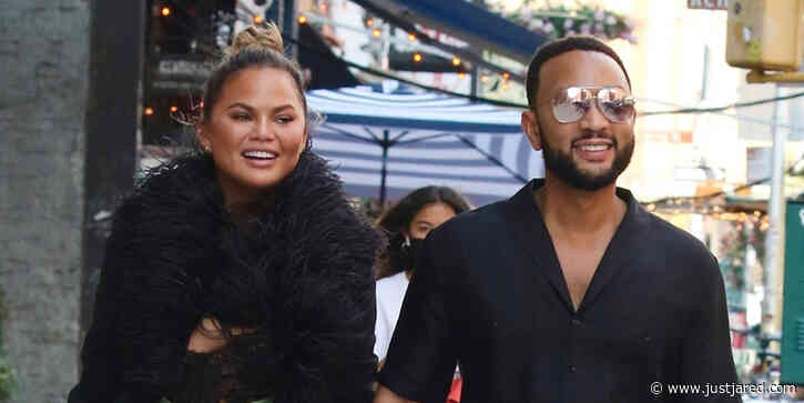John Legend & Chrissy Teigen Lunch Out in NYC Before Heading Back to LA