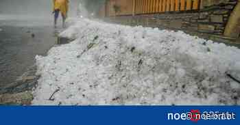 Massives Hagelunwetter im Bezirk Neunkirchen - ORF.at