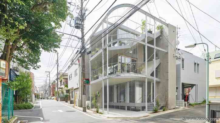 Not Architects Studio encloses terraces with metal mesh at Weather House