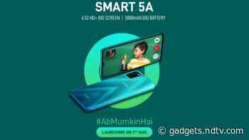 Infinix Smart 5A to Launch in India on August 2, Specifications Teased via Flipkart