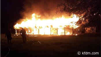 Fire destroys home near Newton - KFDM-TV News
