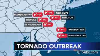 Philadelphia region tornado outbreak: 7 twisters confirmed between Pennsylvania and New Jersey - WPVI-TV