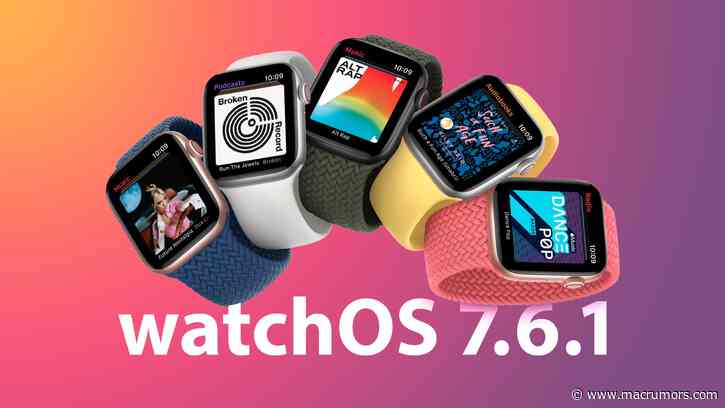 Apple Releases watchOS 7.6.1 With Security Updates