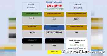 Coronavirus - Eswatini: COVID-19 Daily Info Update (31 July 2021) - Africanews English