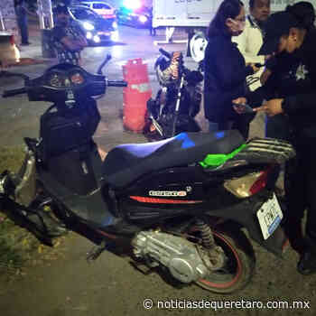 Cuatro heridos en choque de motociclistas en San Juan del Rio - Noticias de Querétaro