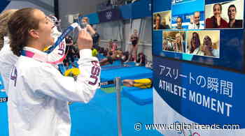 Winning Olympians are having a Zoom moment straight after victory