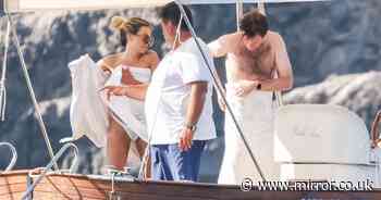 Princess Eugenie’s husband Jack frolics on boat with glamorous female pals