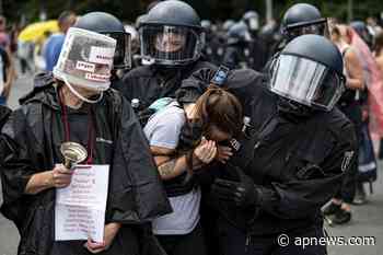 Berlin protesters decry coronavirus measures; 600 detained - Associated Press