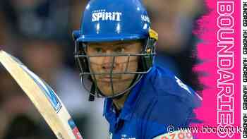 London Spirit v Southern Brave: Adam Rossington hits four consecutive boundaries