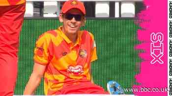 The Hundred - Birmingham Phoenix v Trent Rockets: Patrick Brown catches Dawid Malan shot but dives over boundary