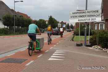 Fietsen rond rotonde in Kinrooi wordt stuk veiliger - Het Belang van Limburg
