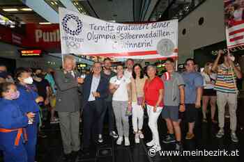 Judoka Olympia Silber-Medaillen-Gewinnerin Michaela Polleres frenetisch empfangen - meinbezirk.at