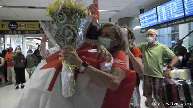 'It’s just totally surreal': Gold-medal Olympian returns home to Calgary