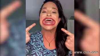 See the woman Guinness World Records says has the biggest mouth
