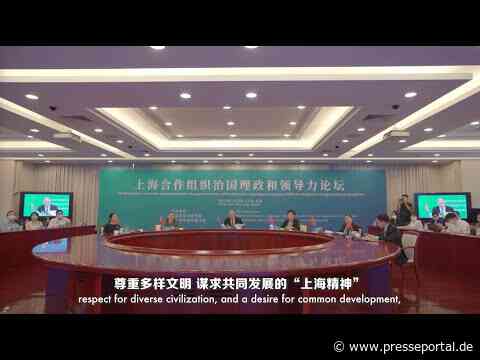 China Report zufolge ruft das SCO-Forum für Regierungsführung und Führungskraft zu vertiefter Zusammenarbeit zwischen den Ländern auf