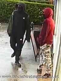 Two men threaten shop staff with meat cleaver in 'nasty' robbery