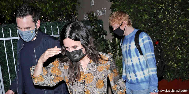 Ed Sheeran Joins Courteney Cox & Johnny McDaid For Dinner in LA