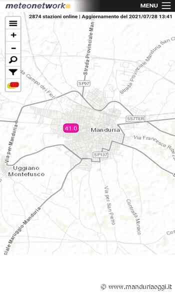 MANDURIA - La parola all'esperto meteo Giacomo De Gregorio: «Manduria supera i 40 gradi, il caldo africano attanaglia il Salento» - ManduriaOggi
