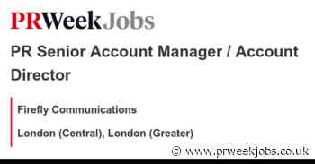 Firefly Communications: PR Senior Account Manager / Account Director